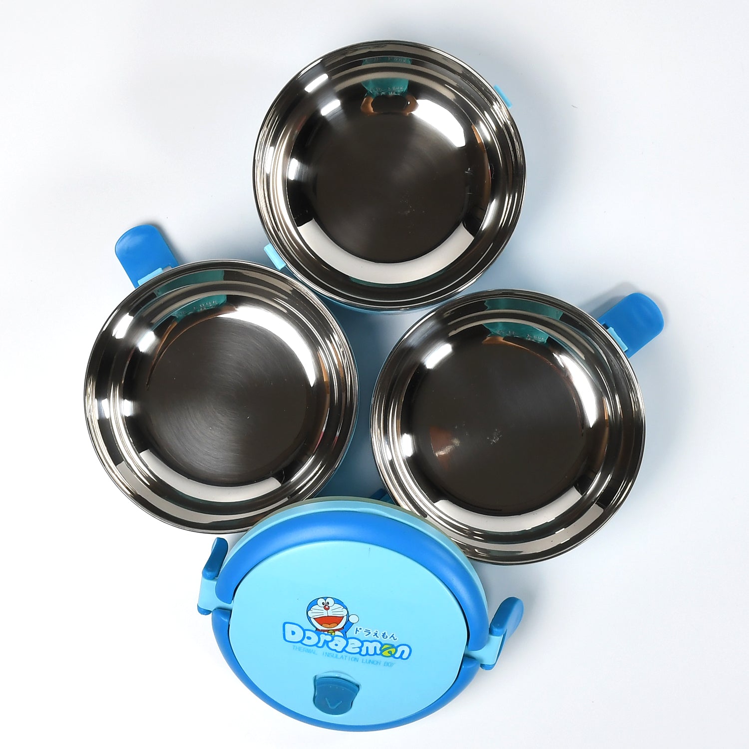 2872A 3 Layer Doraemon Lunch Box Tiffin High Quality Steel Lunch Box 3 Layer Tiffin For School ,Office & Traveling Use DeoDap 2872A 3 Layer Doraemon Lunch Box Tiffin High Quality Steel Lunch Box 3 Layer Tiffin For School ,Office & Traveling Use DeoDap